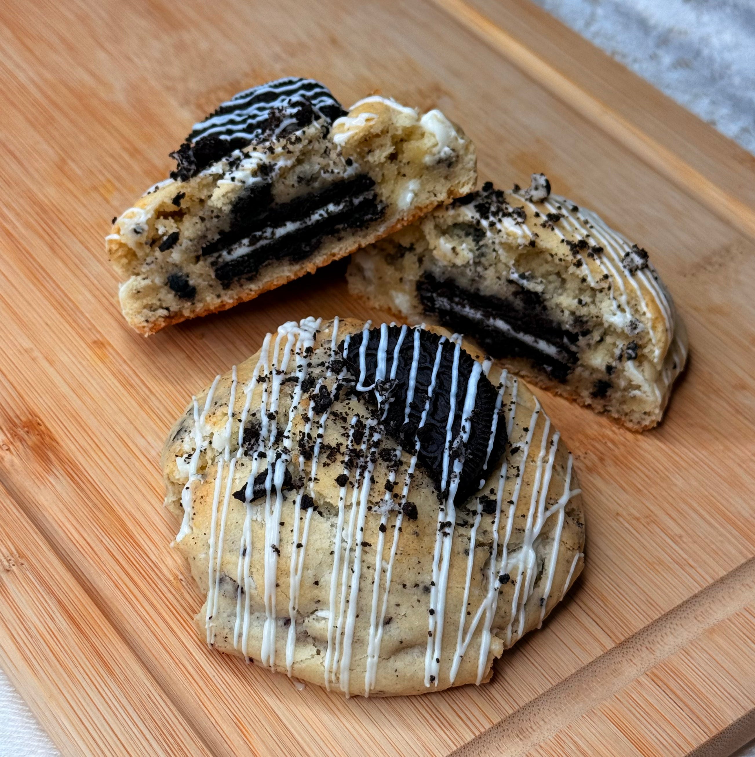 Oreo Stuffed Cookies And Cream Cookie