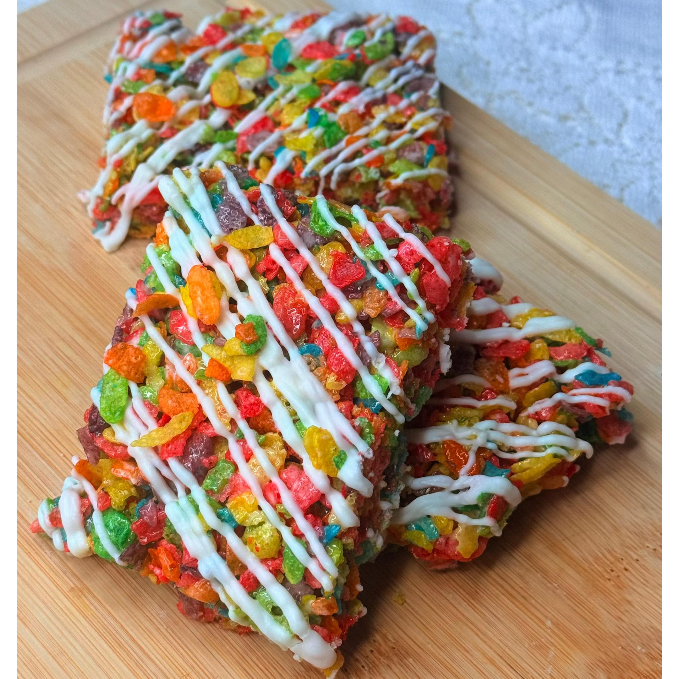 Fruity Pebble White Chocolate Marshmallow treat